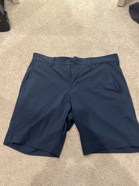 Travis Mathew Men's Navy Flat-Front Performance Shorts